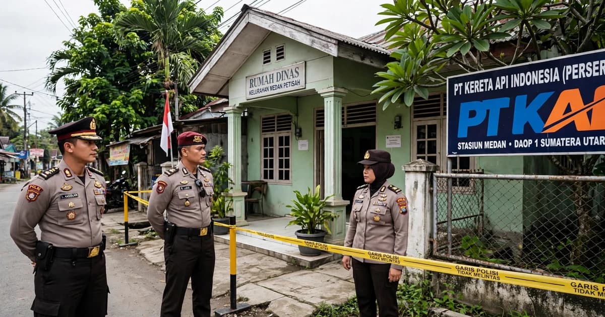 Tolak Rumahnya Dieksekusi PT KAI, Pria di Medan Siram Bensin dan Acungkan Parang