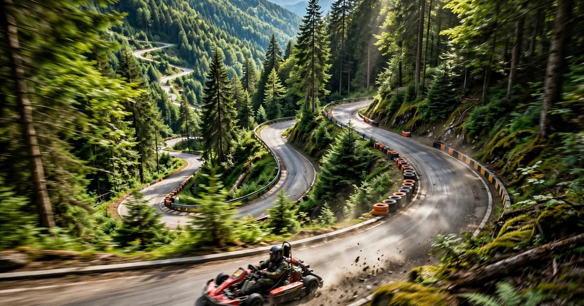 Meluncur 3,6 Km Menembus Hutan: Sensasi Balap Gokart di Gunung Benxi, Tiongkok