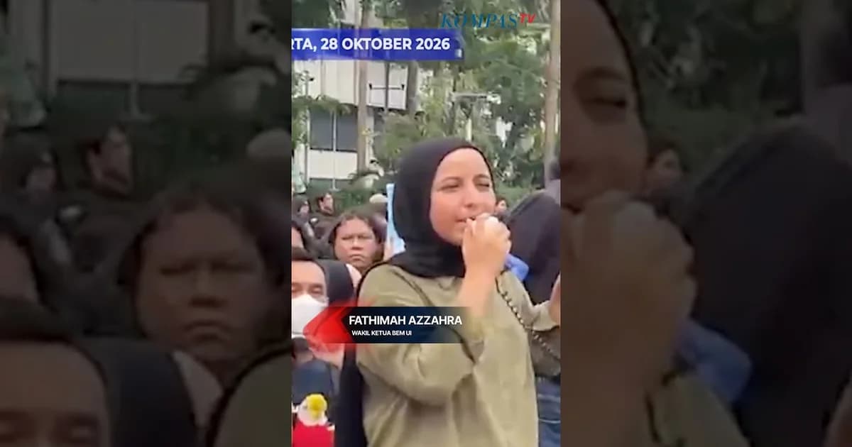 Orasi Fathimah BEM UI di Bundaran HI: Tanpa Bersatu, Ruang Kita Tak Akan Kembali