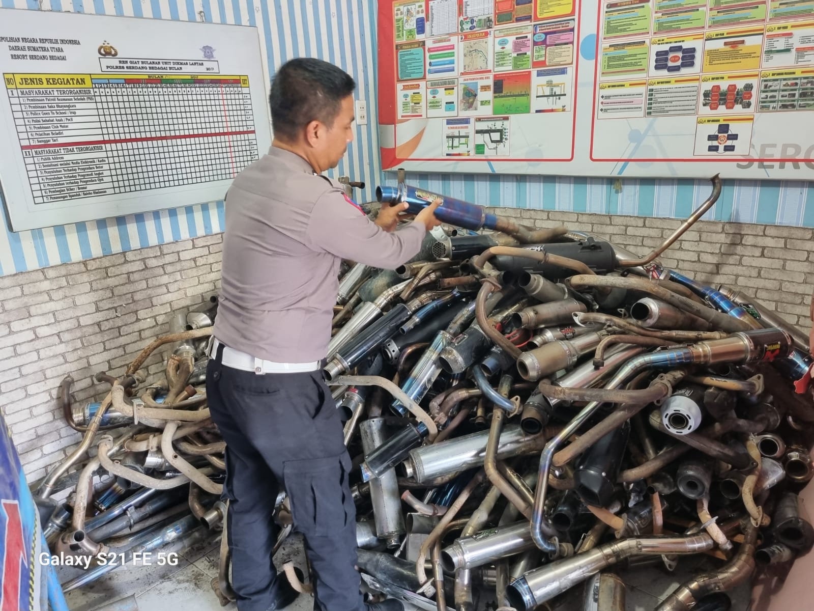 Kasat Lantas Sergai AKP Andita Sitepu Tindak 1.000 Pengguna Knalpot Brong Selama Januari-Juli 2024