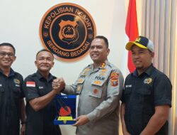 PWI Sergai Kunjungi Polres Sergai, AKBP Jhon Hery Rakutta Komitmen Brantas Judi dan Narkoba