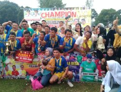 Teluk Mengkudu Juara Satu Turnamen Sepakbola Kades Sergai