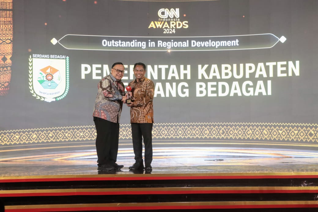 Pemkab Sergai Raih Penghargaan Bergengsi dalam CNN Awards 2024