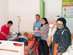 Semarakkan HUT RI Ke -79, Polsek dan Puskesmas Dolok Masihul Gelar Donor Darah