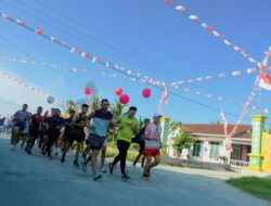 Ratusan Pelari Sergai Meriahkan HUT RI ke-79 dengan Fun Run 7 KM Bersama Wabup Adlin Tambunan