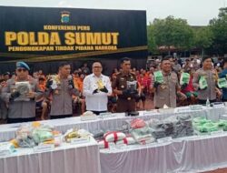 Polda Sumut Berhasil Sikat Ratusan Kasus Narkoba dalam Seminggu