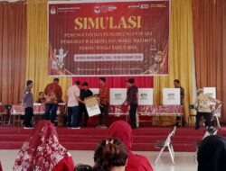 KPU Tebing Tinggi Gelar Simulasi Putungsura Untuk Pemilihan Tahun 2024