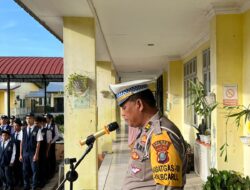 Sat Lantas Polres Tebing Tinggi Sampaikan Motivasi dan Edukasi di SMP Negeri 10