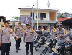 Kapolres Tebing Tinggi Pimpin Apel Pengecekan Randis