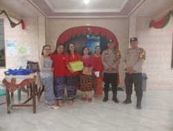 Polres Tebing Tinggi Pengamanan Ibadah Natal Lansia di Gereja HKBP Kota Baru