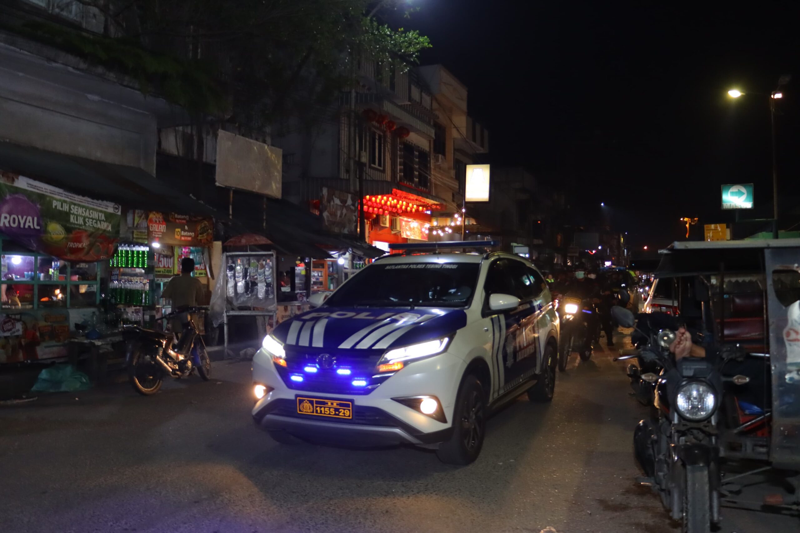 Diakhir Tahun, Kapolres Tebing Tinggi Pimpin Patroli Skala Besar