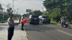 Polres Tebing Tinggi Amankan Arus Lalu Lintas Pasca Nataru di Simpang Pintu Tol