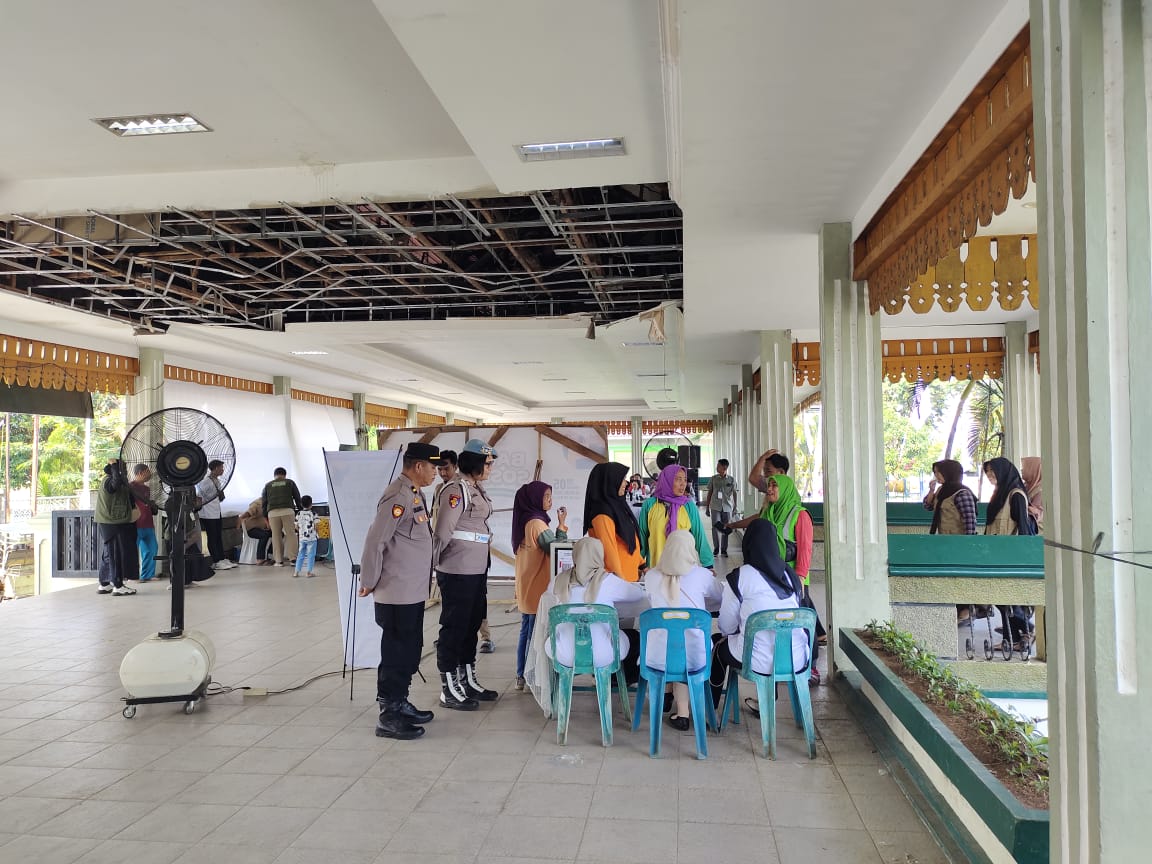 Pengamanan Diberikan Polres Tebing Tinggi Pada Giat Baksos Terapis Kesehatan