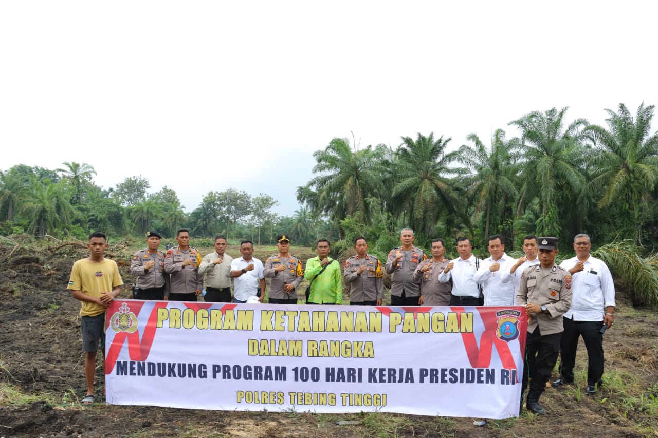 Kapolres Tebing Tinggi Tinjau Lahan Ketapang Untuk Tanam Jagung Serentak