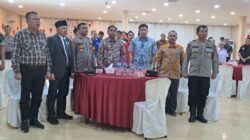 Polres Tebing Tinggi Hadiri Penetapan Paslon Bupati dan Wakil Bupati Sergai