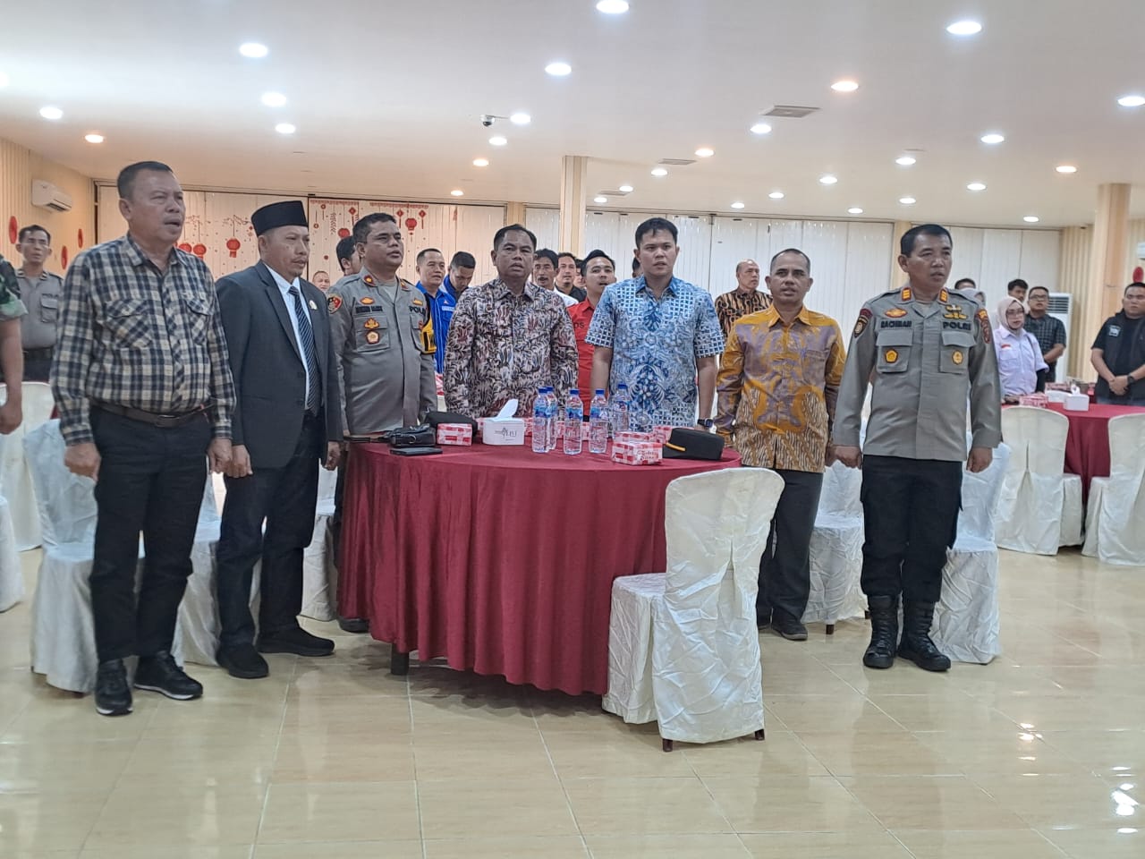 Polres Tebing Tinggi Hadiri Penetapan Paslon Bupati dan Wakil Bupati Sergai