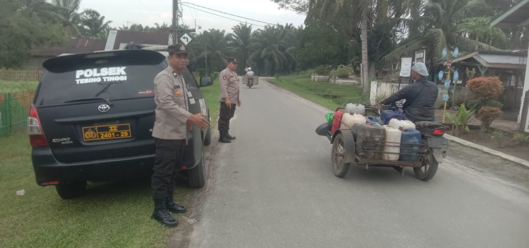 Cegah Gangguan Kamtibmas, Polsek Tebing Tinggi Gencarkan Patroli Rutin di Wilkumnya