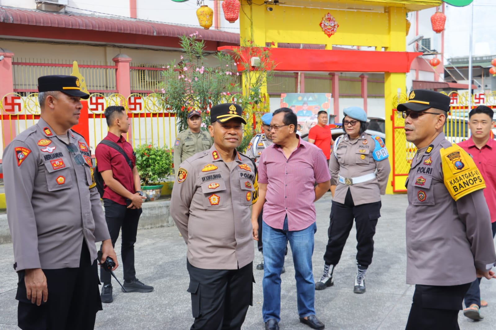 Kapolres Tebing Tinggi Pastikan Pengamanan Ibadah Imlek 2576 Kongzili di 21 Vihara dan Klenteng