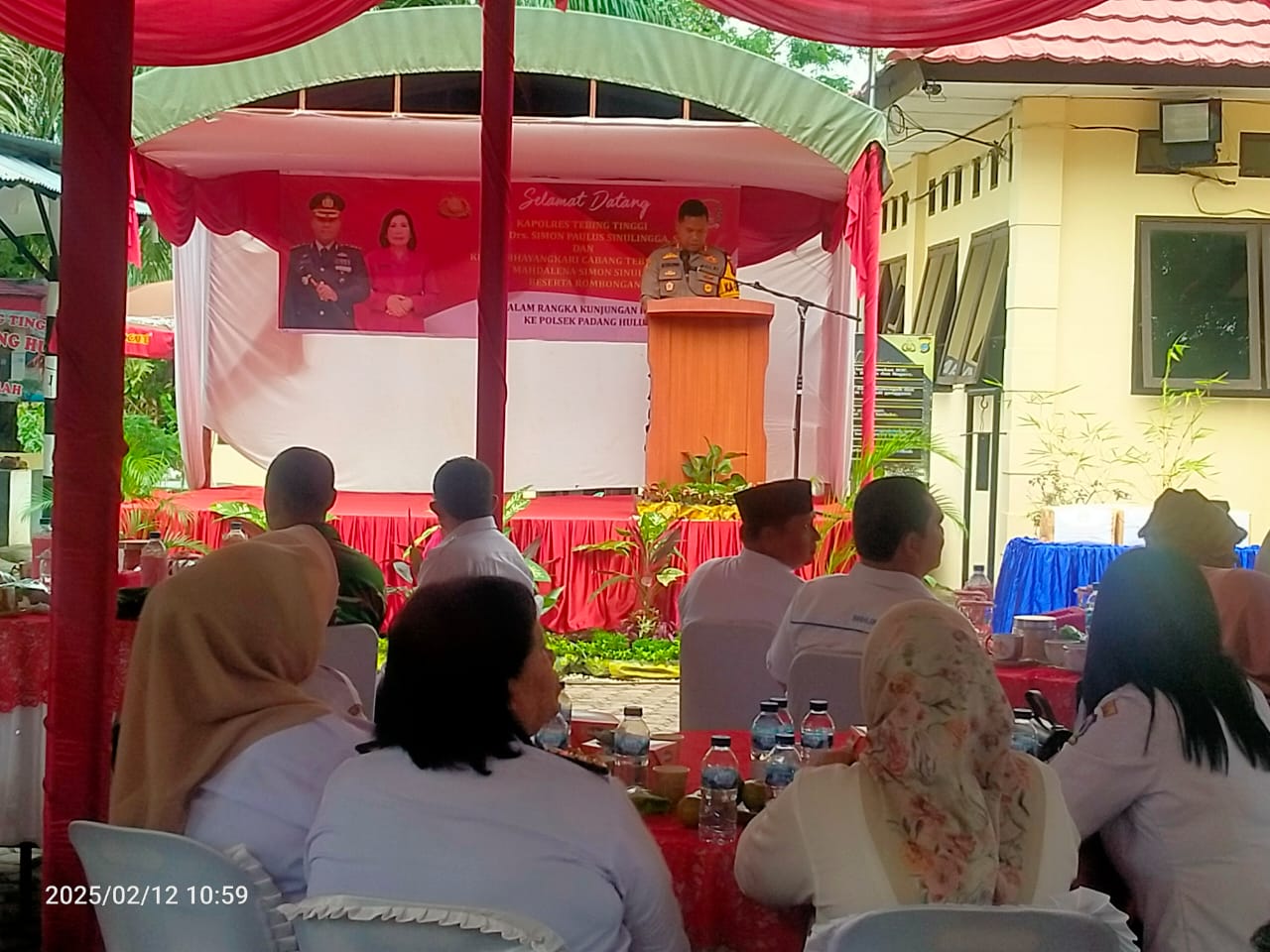 Kunker di Polsek Padang Hulu, Kapolres Tebing Tinggi Beri Penguatan Pada Personel