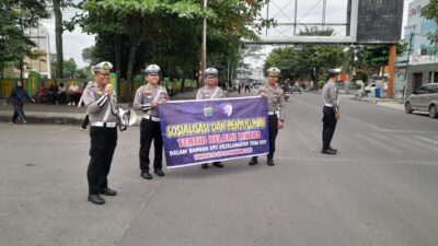 Satlantas Polres Tebing Tinggi Gelar Sosialisasi Keselamatan dan Tertib Lalulintas