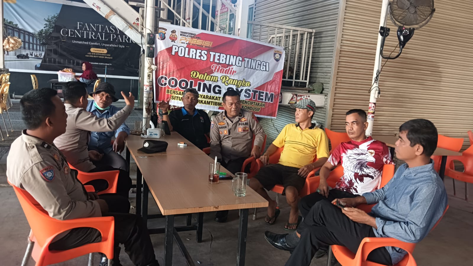 Polres Tebing Tinggi Beri Himbauan Kamtibmas di Jalan Teri