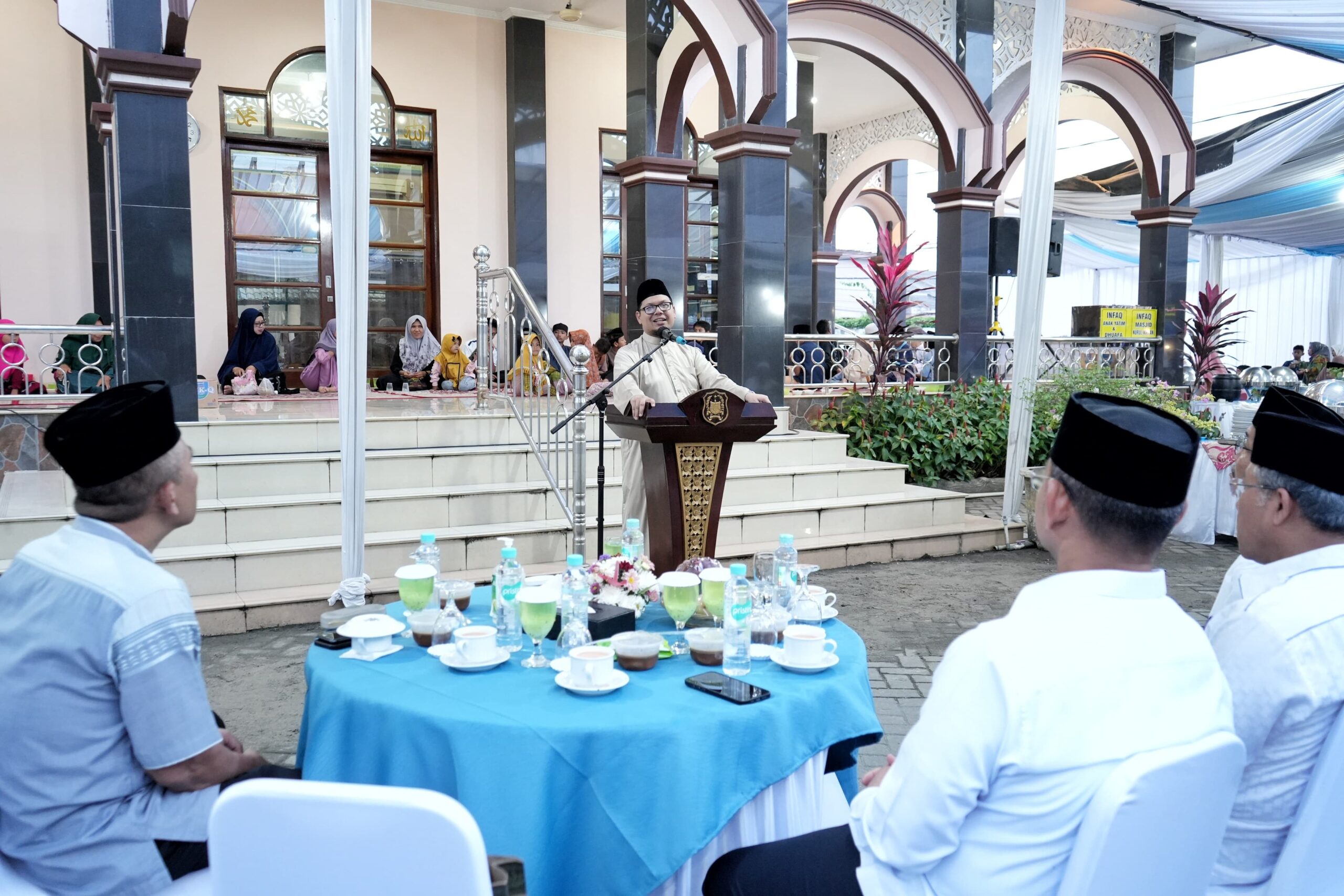 Safari Ramadan Pemko Medan Salurkan Bantuan Rp 50 Juta untuk Masjid Nurul Ikhwan