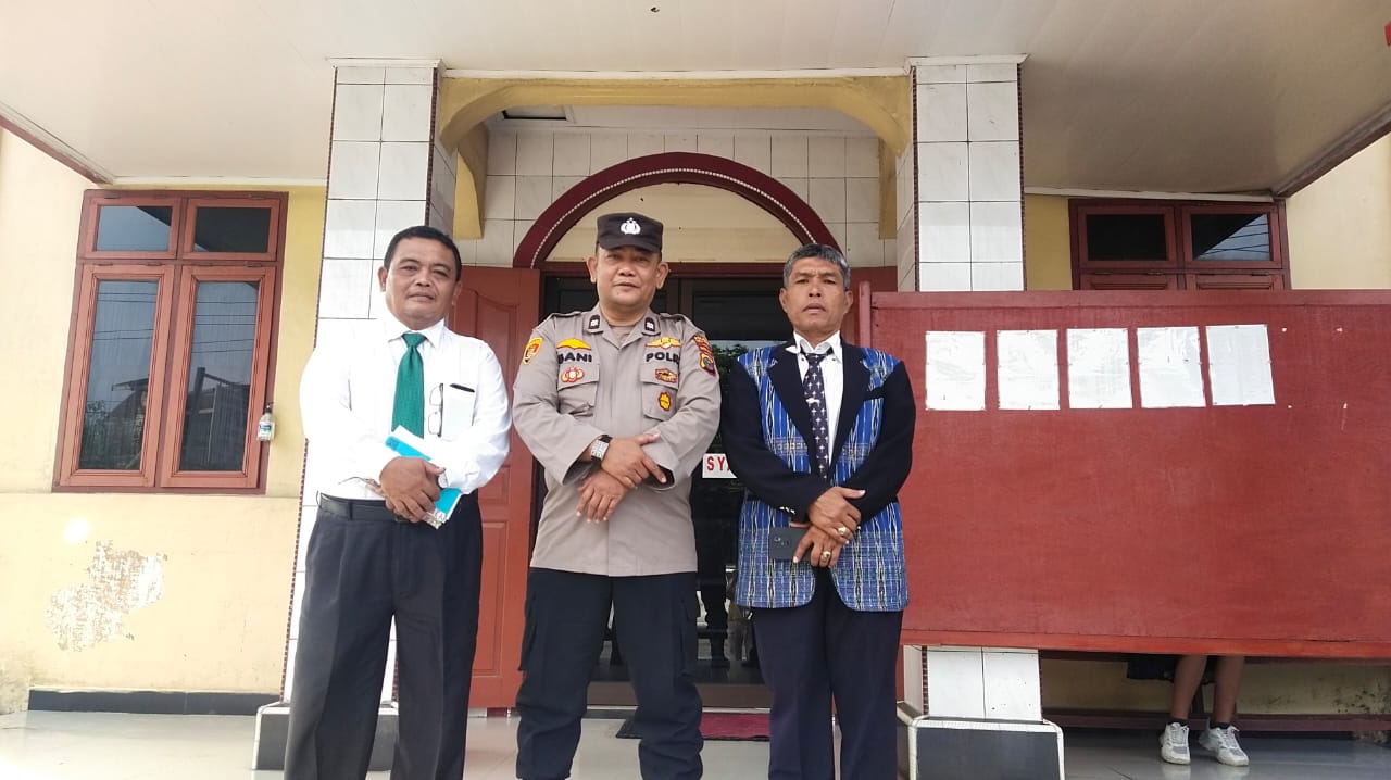 Polsek Padang Hulu Pengamanan Ibadah Minggu Pada Sejumlah Gereja di Wilkumnya