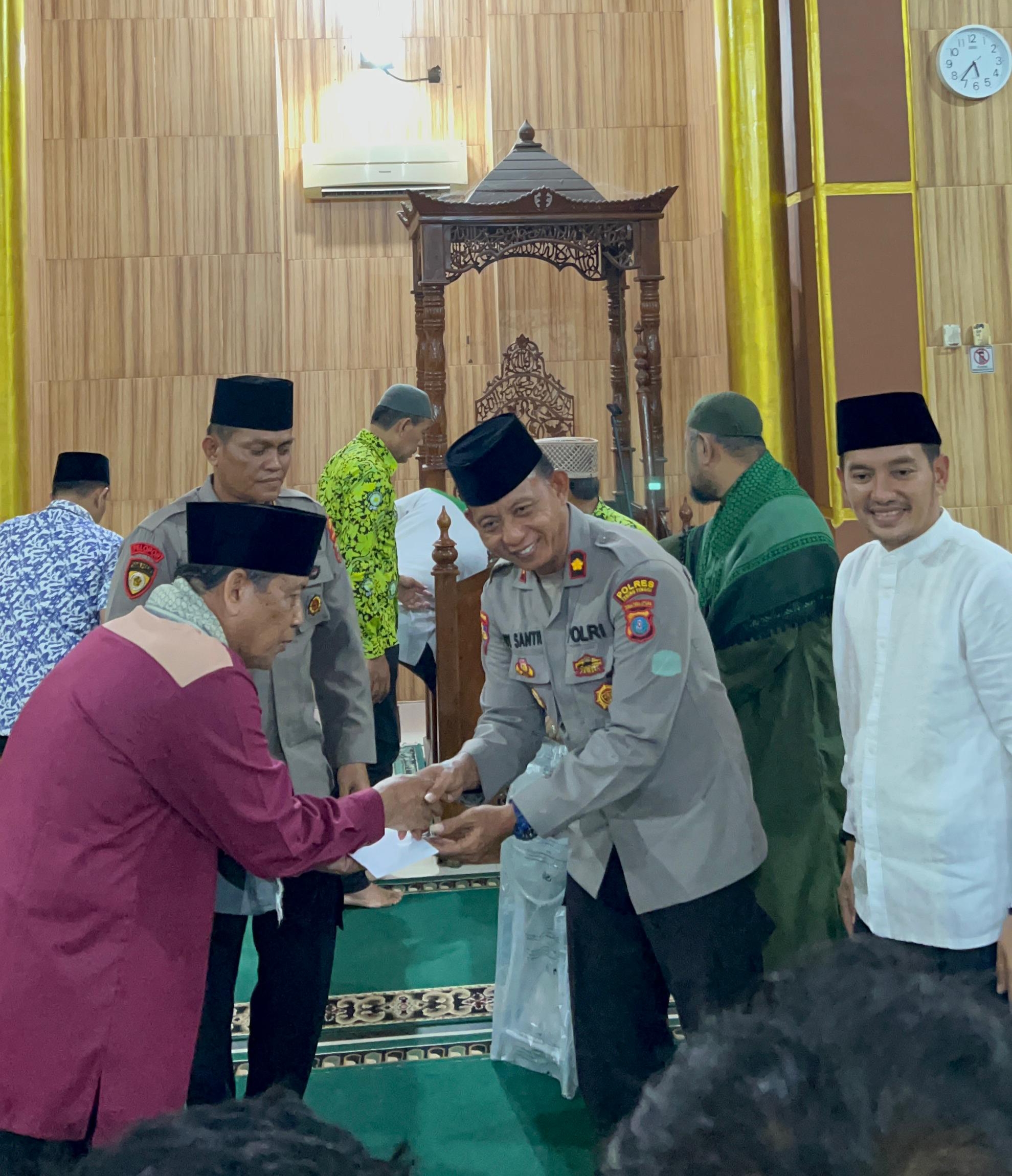 Wakapolres Tebing Tinggi Ikuti Safari Ramadhan Walikota di Mesjid Nurul Mubin