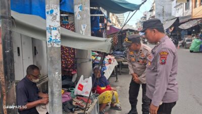 Imbau Kamtibmas, Polres Tebing Tinggi Sambangi Pedagang Jelang Idul Fitri 1446 Hijrah