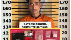 Kasus Narkoba, Polres Tebing Tinggi Ringkus Pria Pemilik 2 Paket Sabu