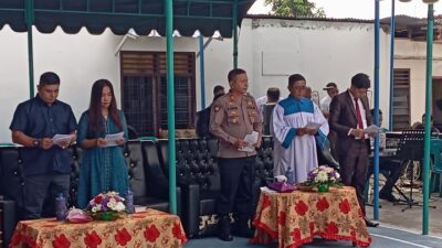 Kapolsek Padang Hulu Hadiri Peresmian Rumdis Pendeta HKI Resort Khusus Marturia Tebing Tinggi